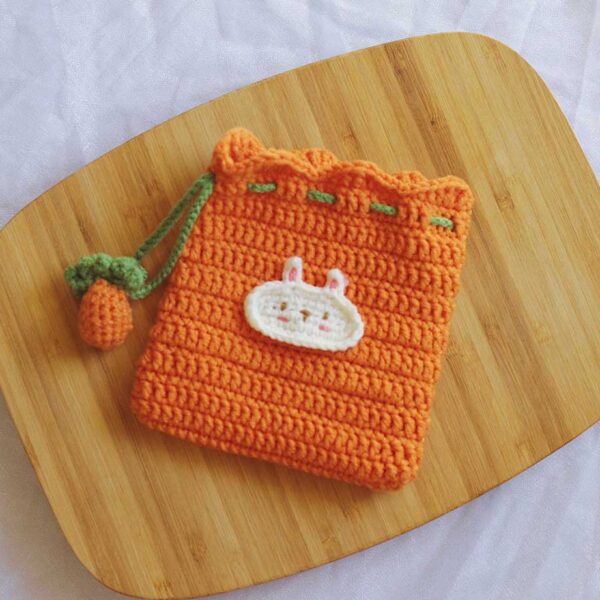 兔子胡萝卜束口袋