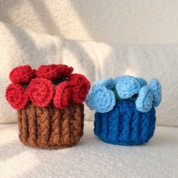 玫瑰花束杯垫加花盆(可单卖)